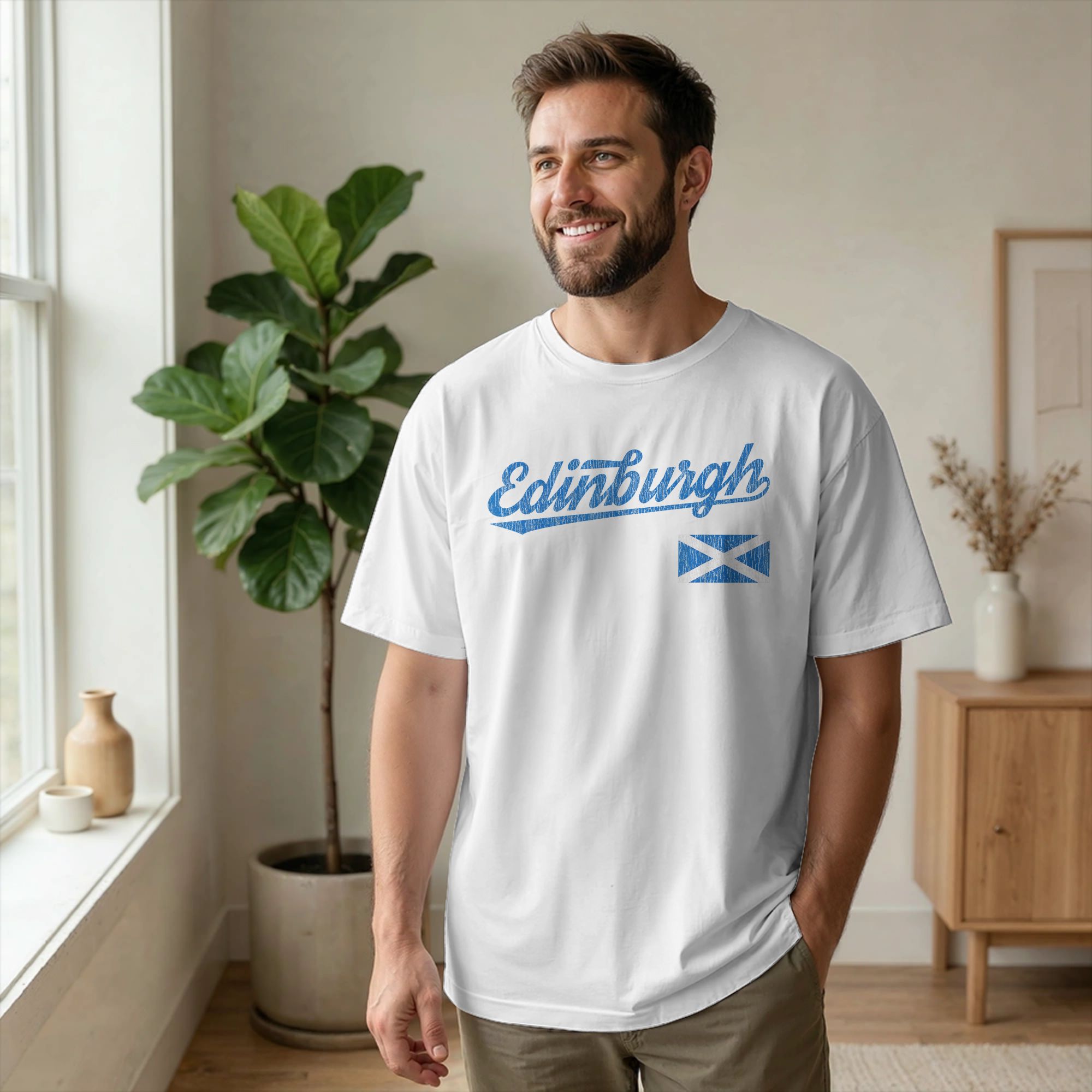 Summer Clothing Uk Men - Camiseta para hombre de Edimburgo, Escocia,