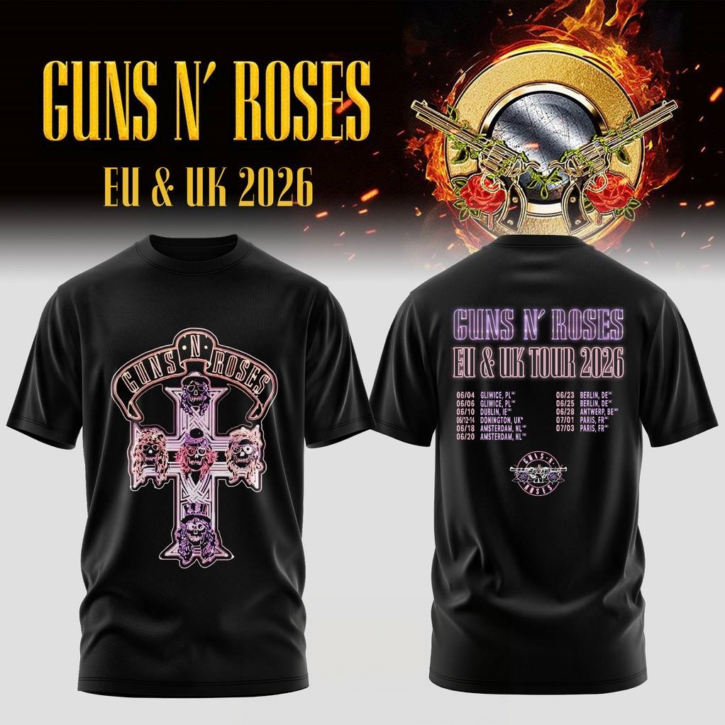 Summer Rose Clothing - Camiseta Gráfica Guns N Roses EU