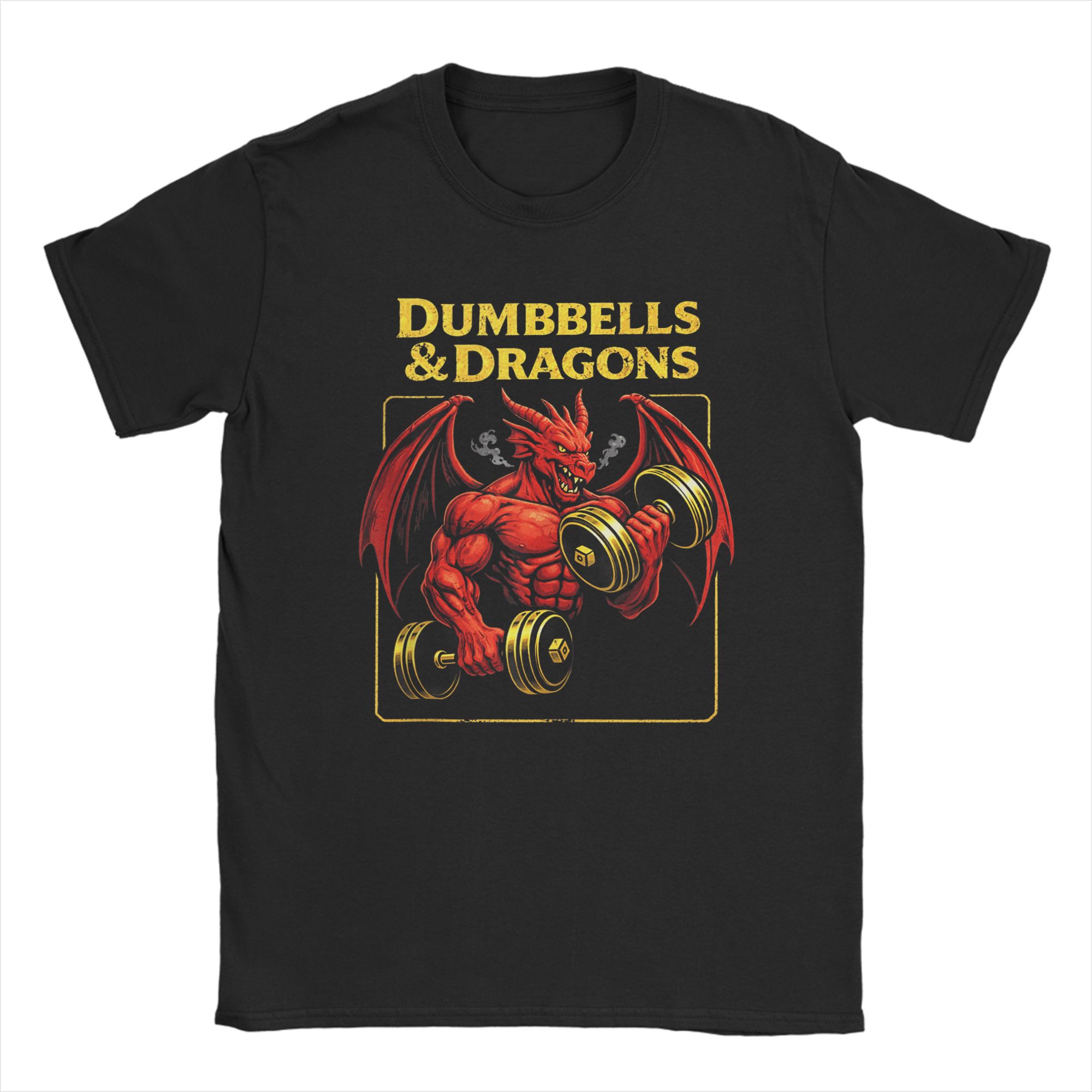 Summer Clothing Ideas - Camiseta de Gimnasio Dumbbells and Dragons