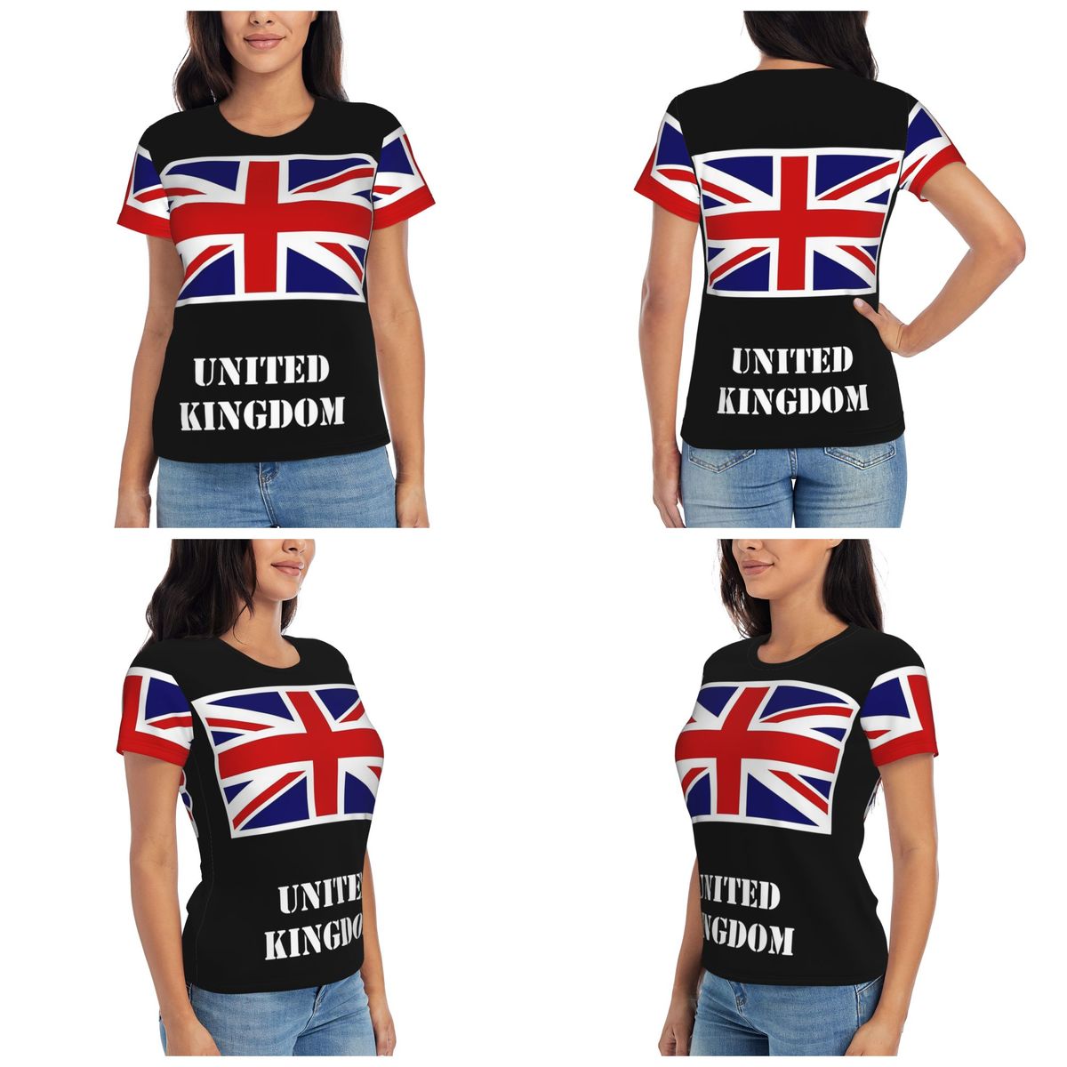 Womens Summer Clothing Uk - Camiseta con bandera Union Jack del
