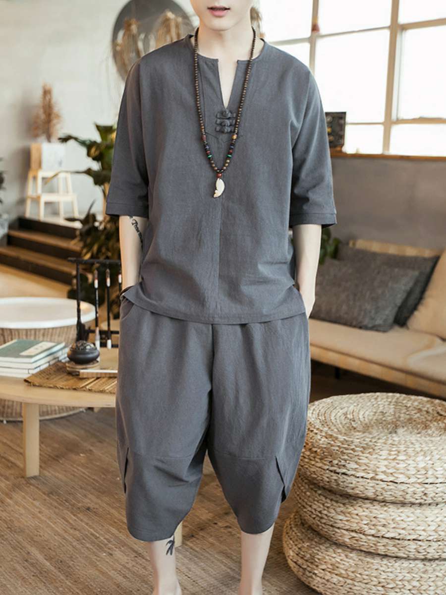 Summer Clothing Staples - Nuevo Conjunto de Camiseta de Lino