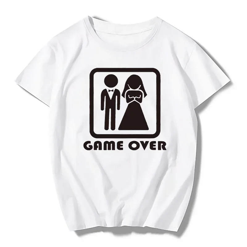 Summer Games Clothing - Camiseta divertida Game Over Bride Groom