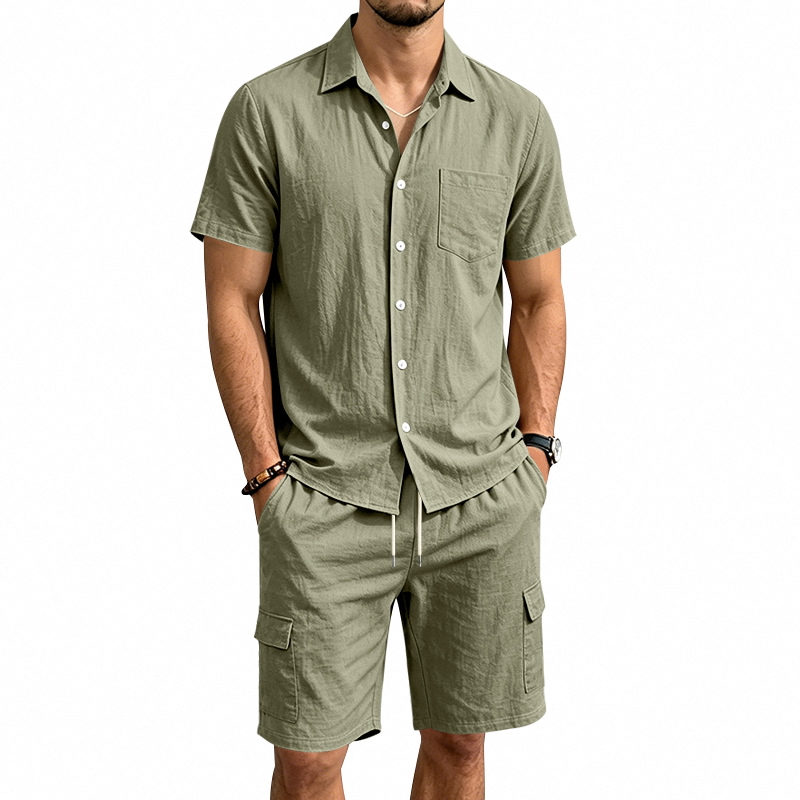 Summer Clothing Outfits - Conjunto de Dos Piezas de Lino