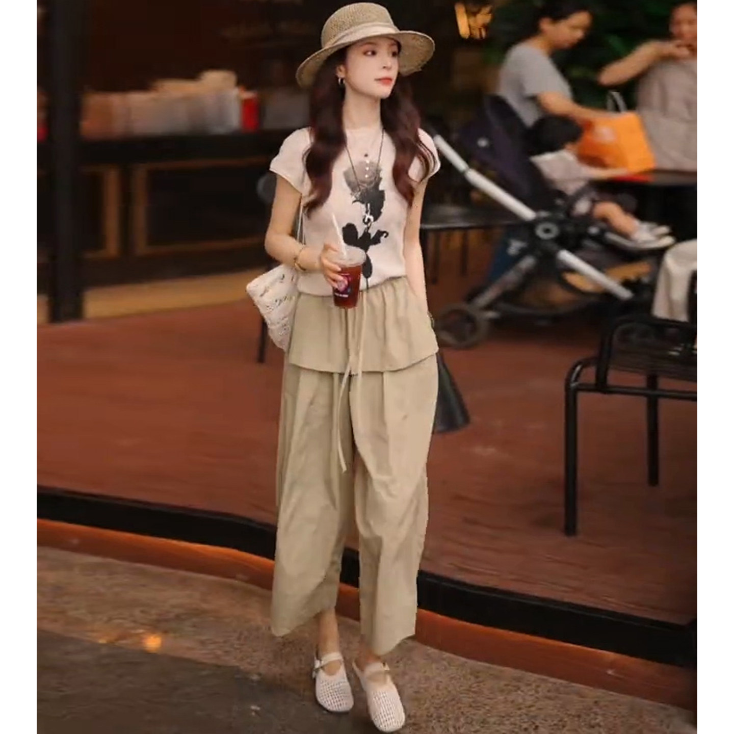 Summer Rose Clothing - Conjunto de dos piezas de pantalones