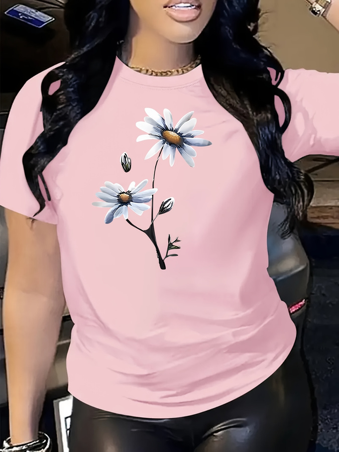 Camiseta con estampado de flor - Summer 2025 Clothing Essentials reseña y precio