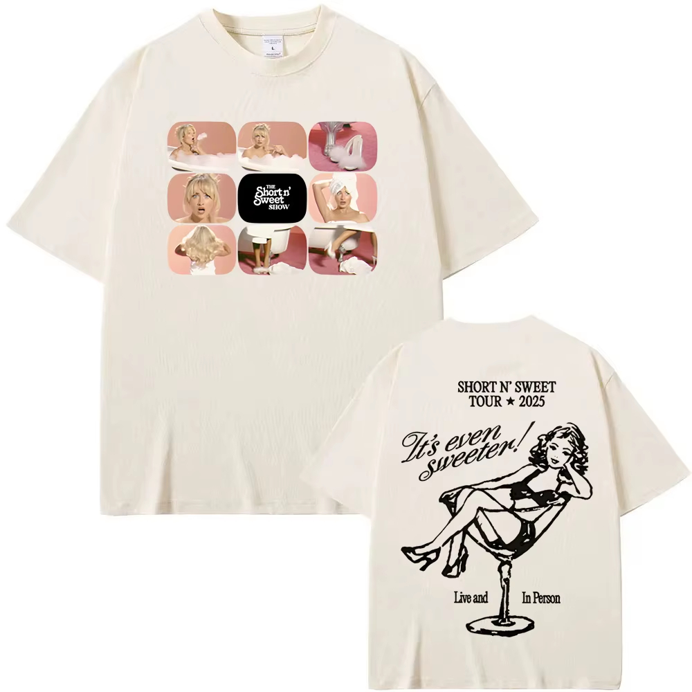 Camiseta Short N' Sweet TV Gri - Summer Clothing Websites reseña y precio