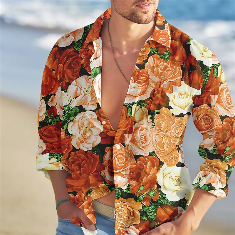 Camisa con estampado de flores - Summer Rose Clothing reseña y precio