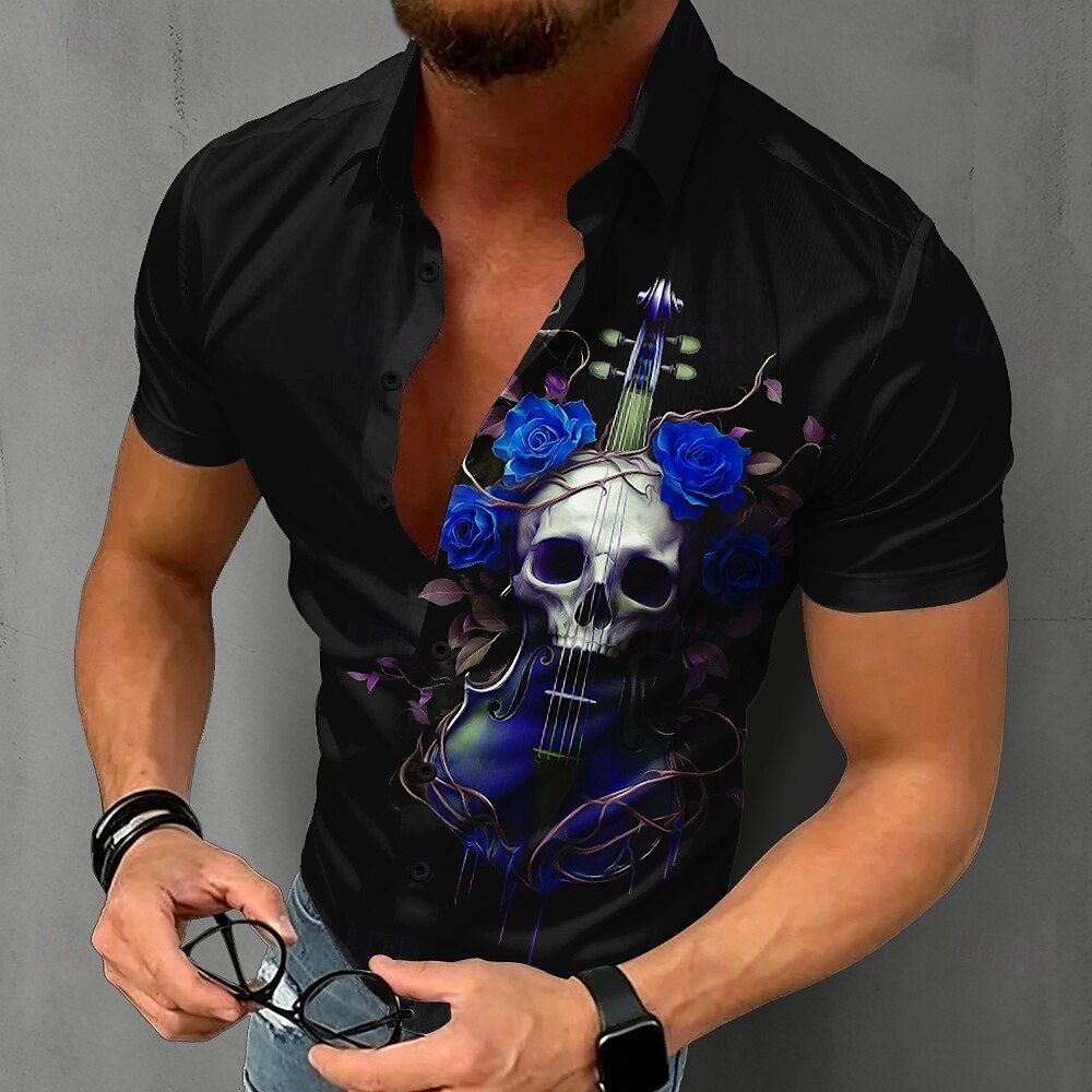Camisa Gótica con Calavera par - Summer Rose Clothing reseña y precio