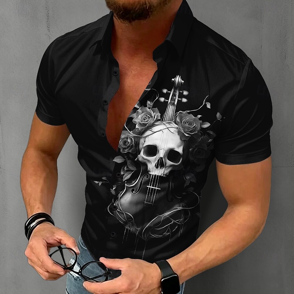 Camisa Gótica con Calavera par - Summer Rose Clothing reseña y precio