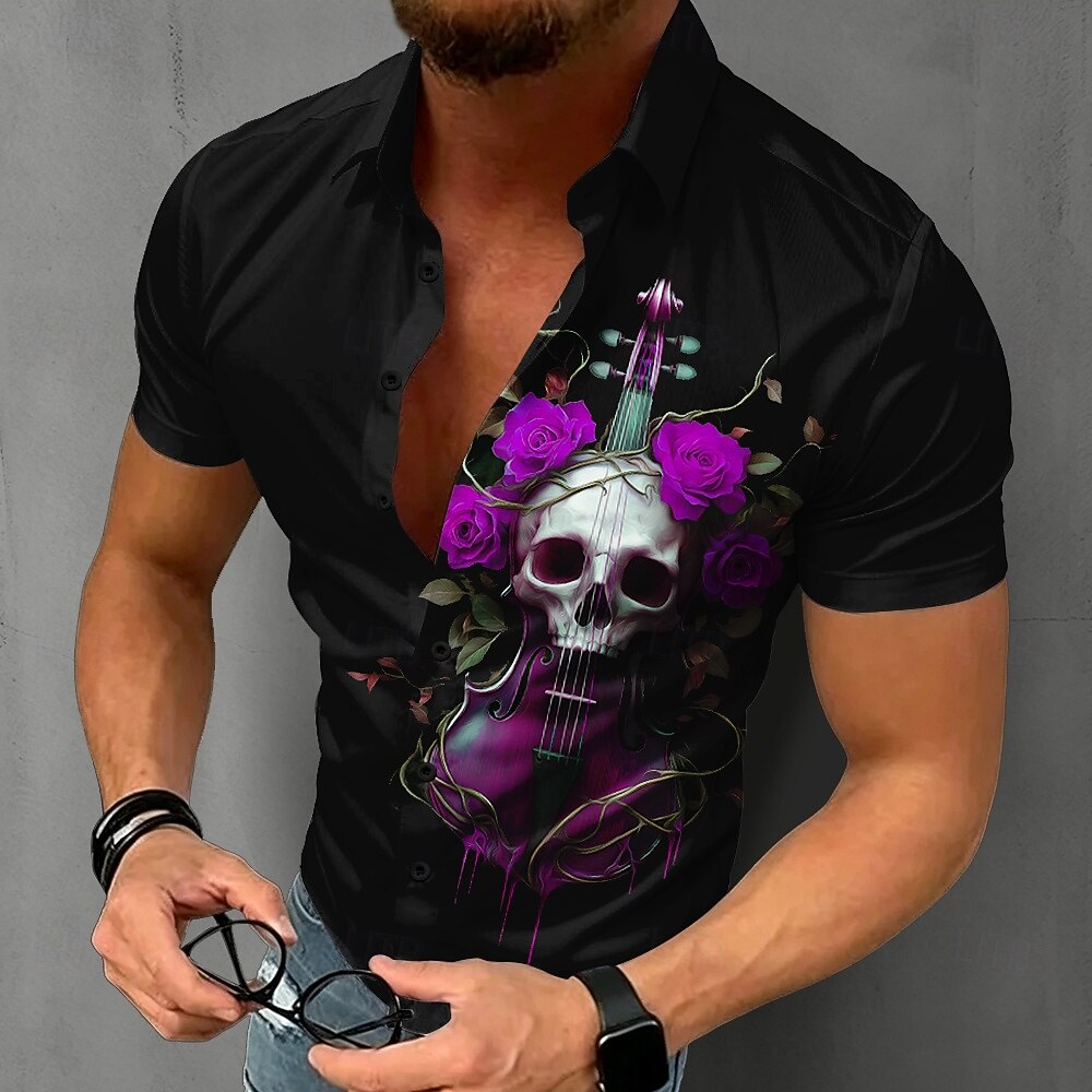 Camisa Gótica con Calavera par - Summer Rose Clothing reseña y precio