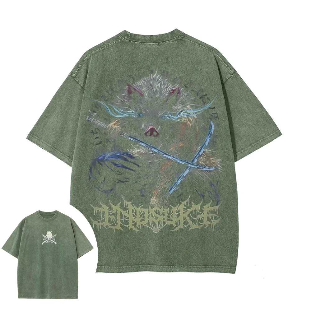 Camiseta Lavada de Demon Slaye - Summer Clothing Good Quality reseña y precio