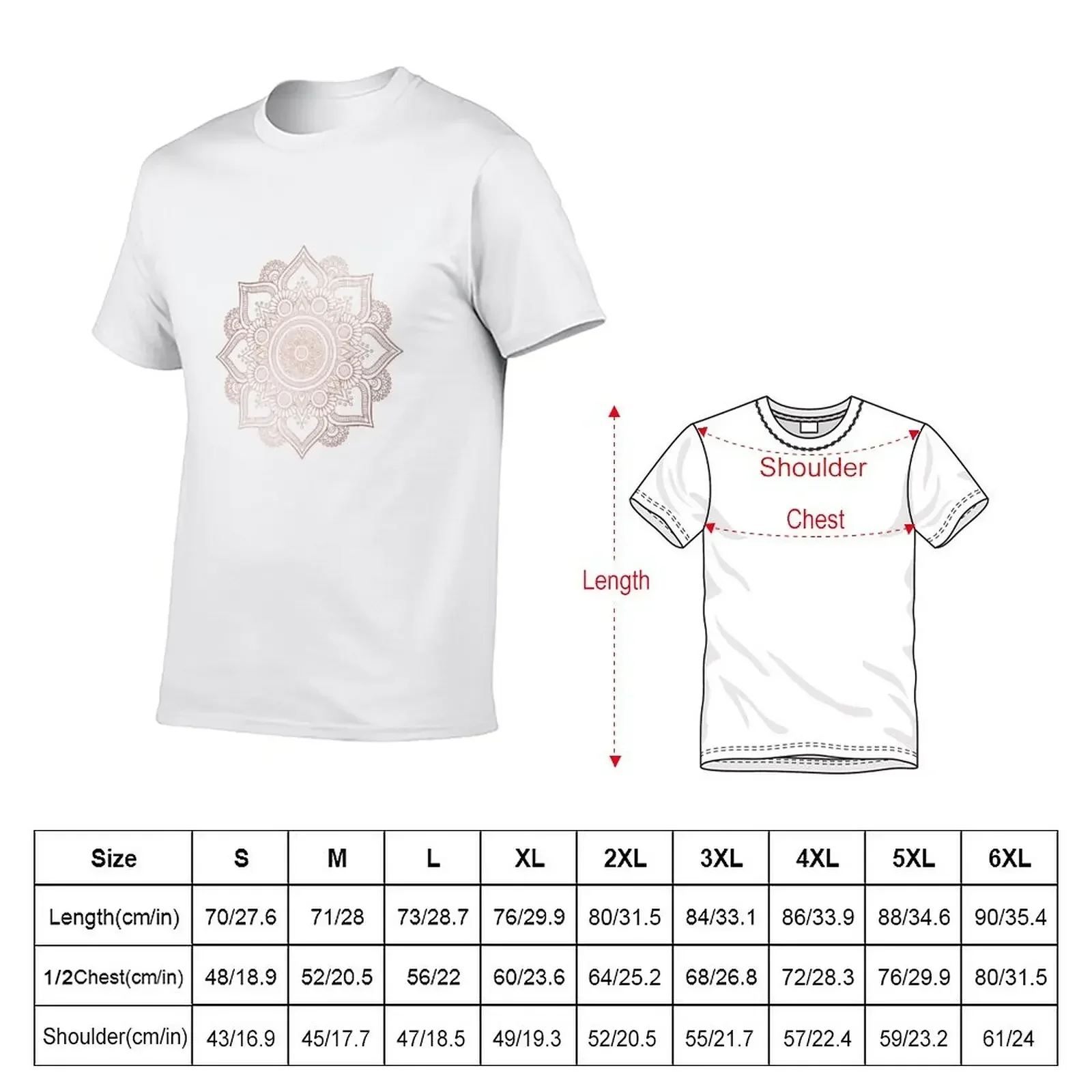 Camiseta Rose Gold Mandala, ca - Summer Rose Clothing reseña y precio