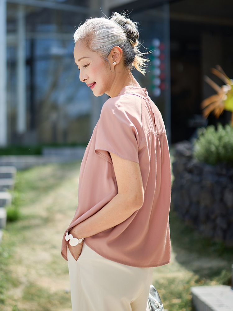 Muzhi Camiseta fina de manga c - Summer Clothing Women Over 50 reseña y precio