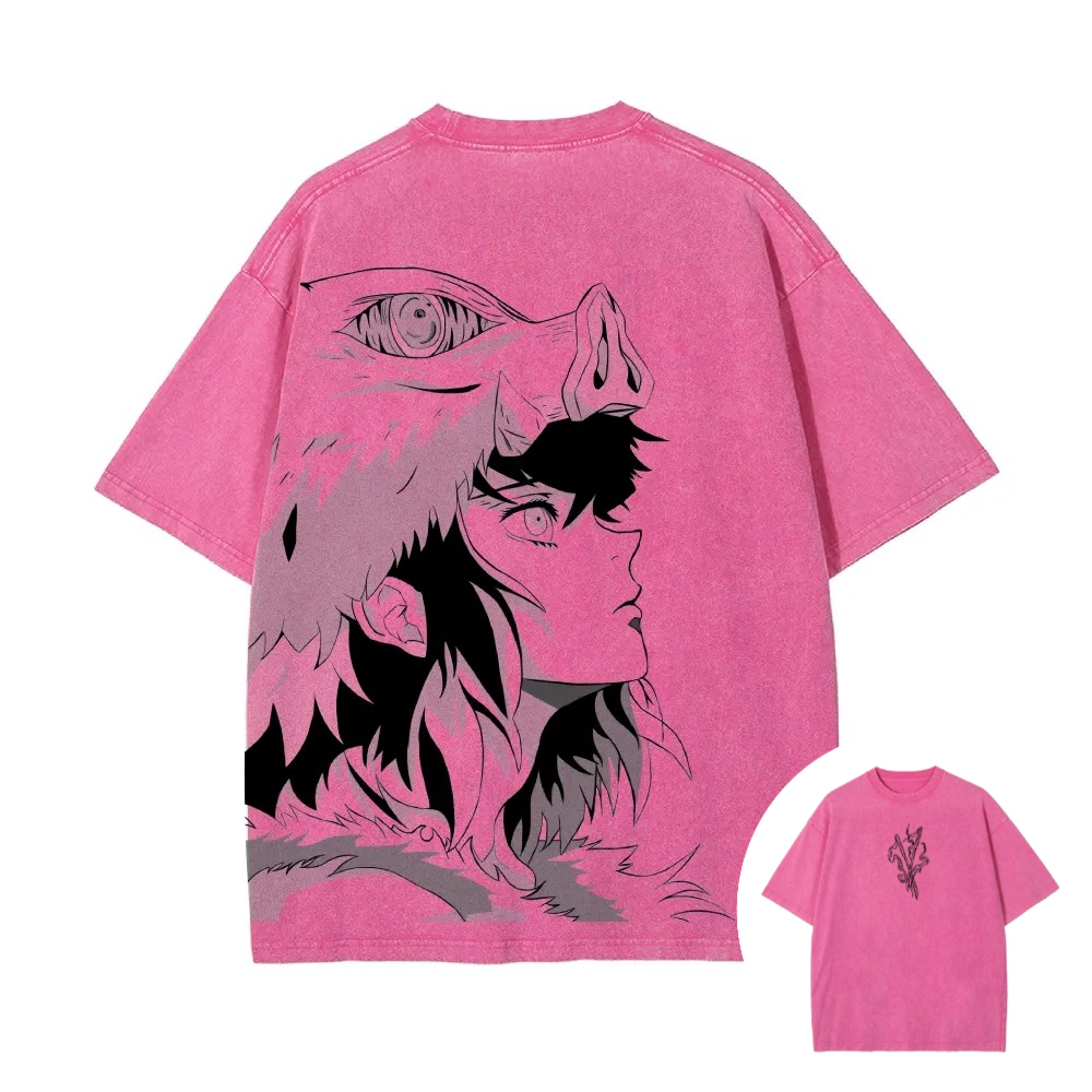 Camiseta Lavada de Demon Slaye - Summer Clothing Good Quality reseña y precio