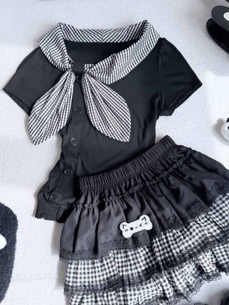 Conjunto de Falda Estilo Coleg - Summer Clothing Old Navy reseña y precio