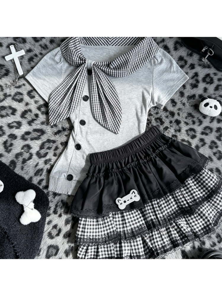Conjunto de Falda Estilo Coleg - Summer Clothing Old Navy reseña y precio
